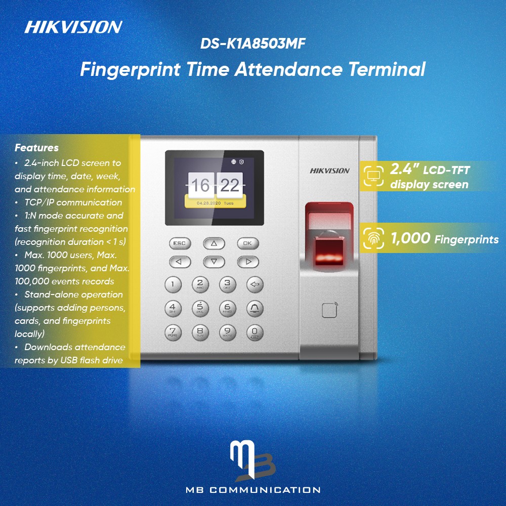 hikvision access control time attendance