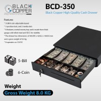 Black Copper Cash Drawer BCD-350