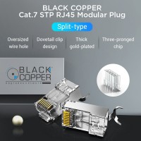 Black Copper CAT-7 Connector